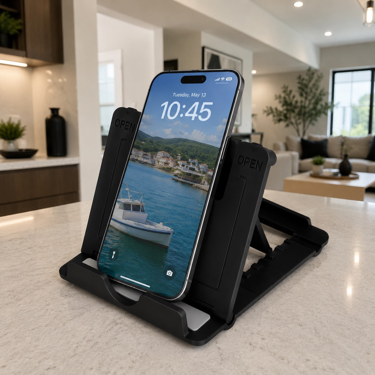 Adjustable Foldable Phone & Tablet Stand Desk Organizer