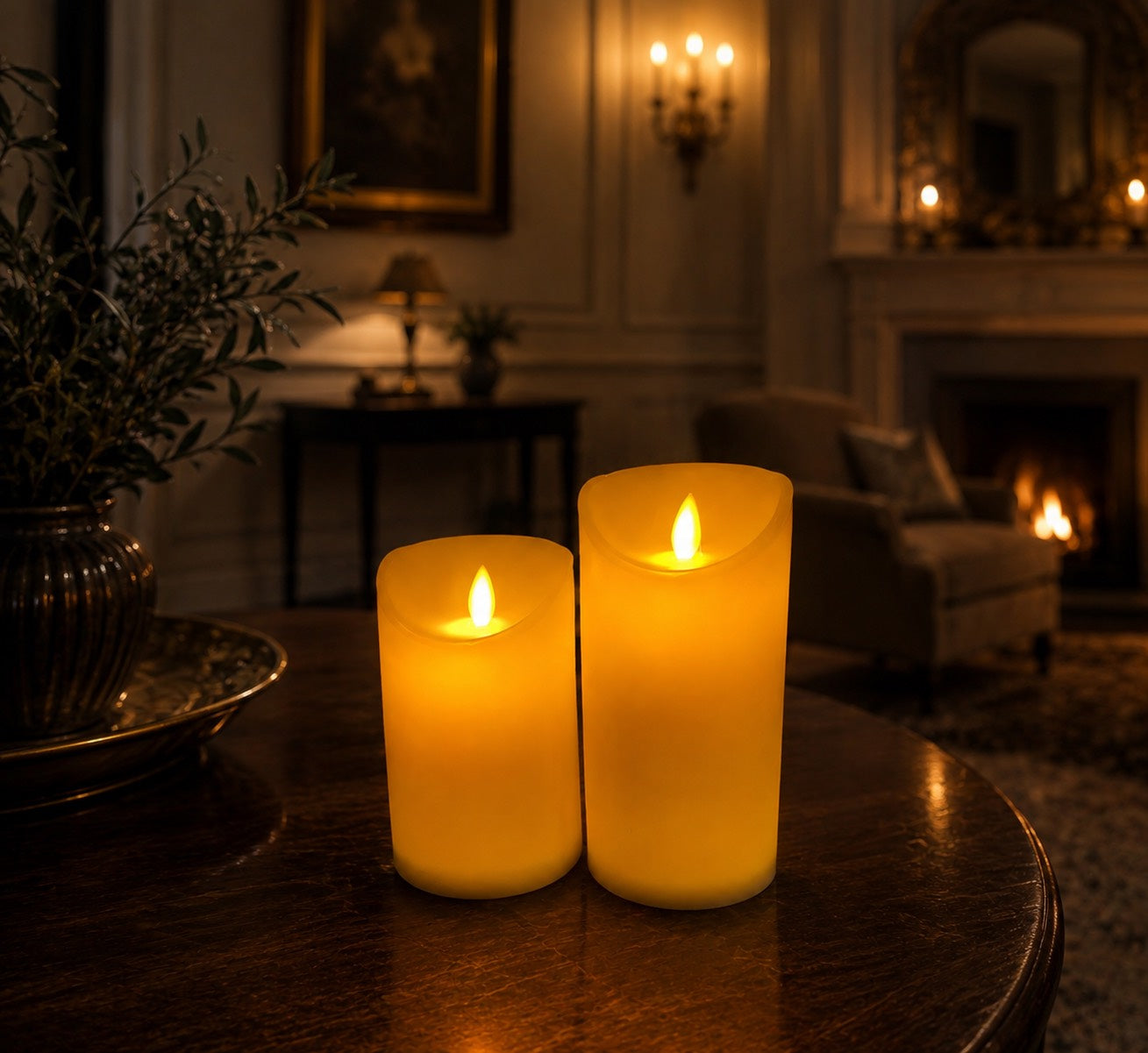 Flameless Moving Wick LED Candles Kid and Pet Safe Dancing Flame Electric Candles for Home Wedding Halloween Decor