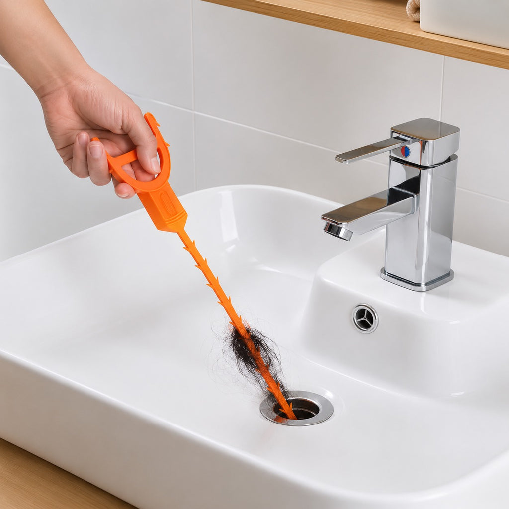 Flexible Drain Snake Hair & Clog Removal Tool (5-Pack)