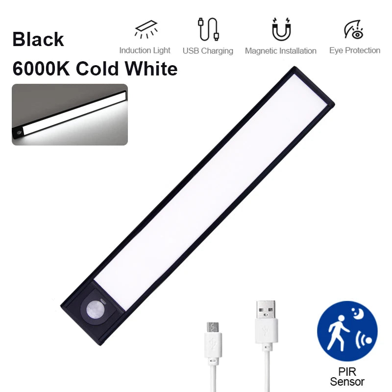 Glow Strip Closet Light Rechargeable Motion Sensor LED, 3 Colors