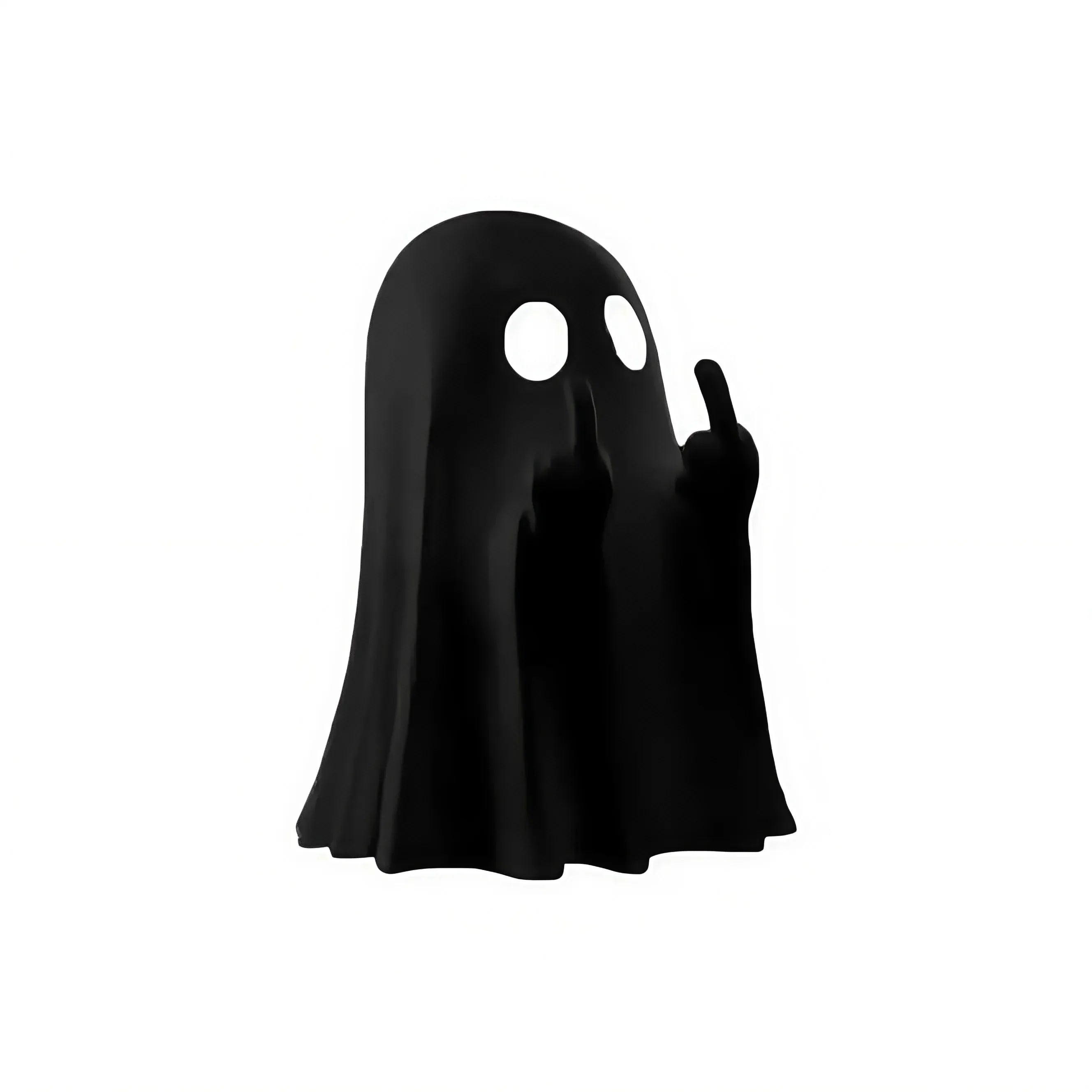 Funny Ghost Statue Figurine Mini Resin Halloween Decor for Home Desk and Office