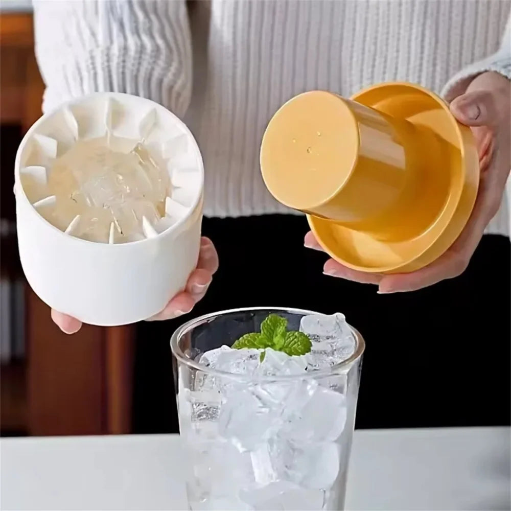 Silicone Ice Cylinder Mold – Twist & Release Ice Cube Maker