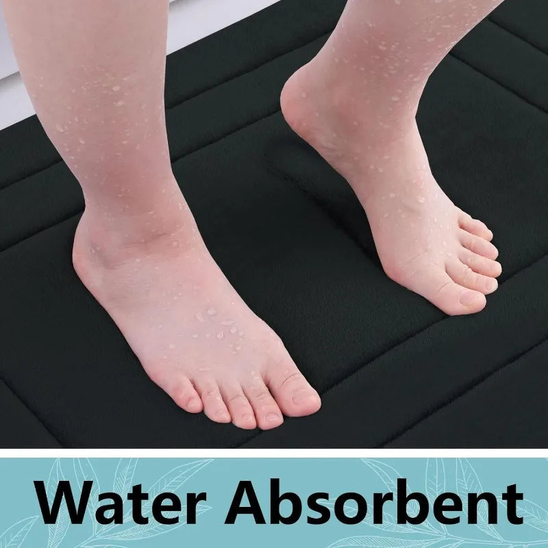 Absorbent Non-Slip Bath Mat Soft Comfort Standing Pad for Bathroom, Bedroom & Living Room