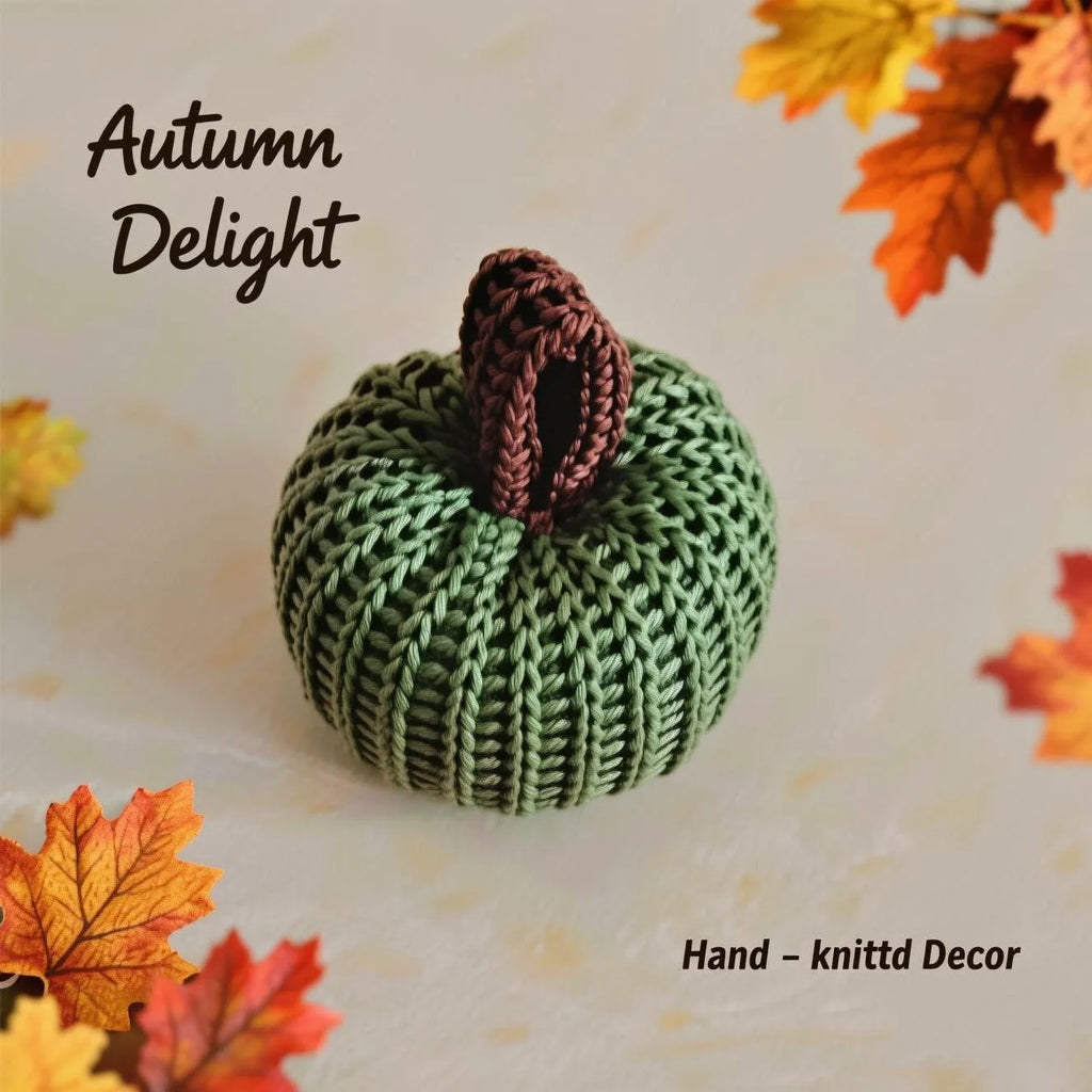Crochet Pumpkin Ornaments Set Handmade Knitted Fall Pumpkin Decor for Halloween Thanksgiving Table Centerpiece Home Decoration