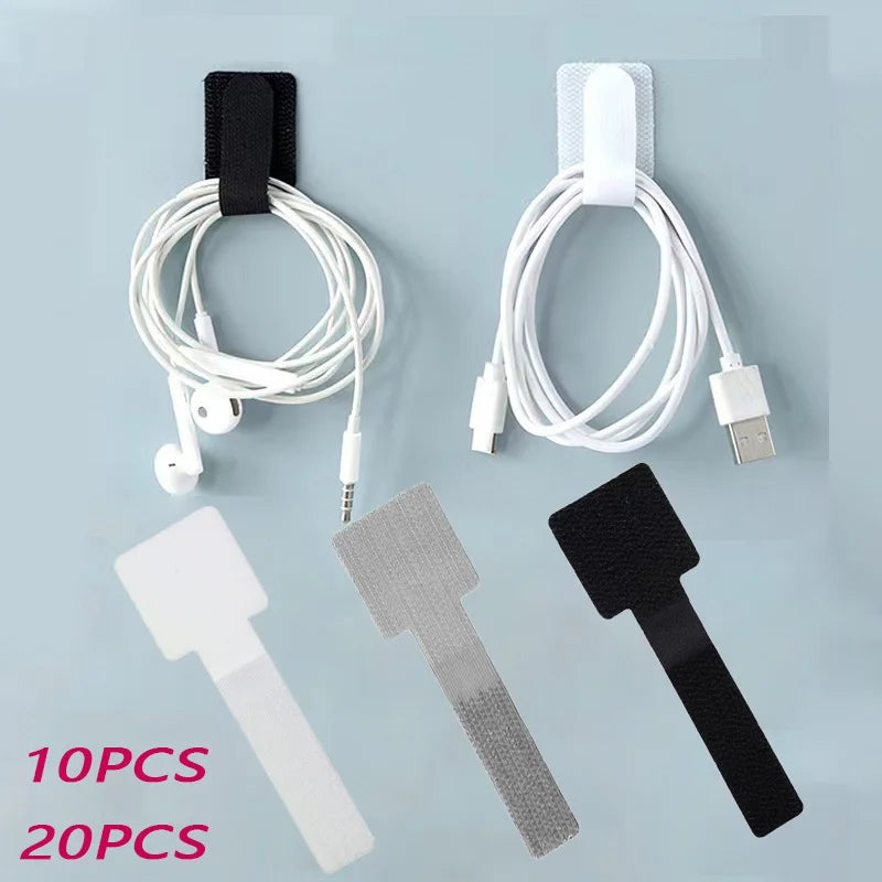 Reusable Self-Adhesive Cable Organizer Straps Desk & Wire Management for Home & Office