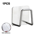 Stainless Steel Sink Sponge Holder – No Drill, Self-Adhesive