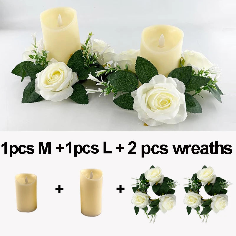 Flameless Moving Wick LED Candles Kid and Pet Safe Dancing Flame Electric Candles for Home Wedding Halloween Decor