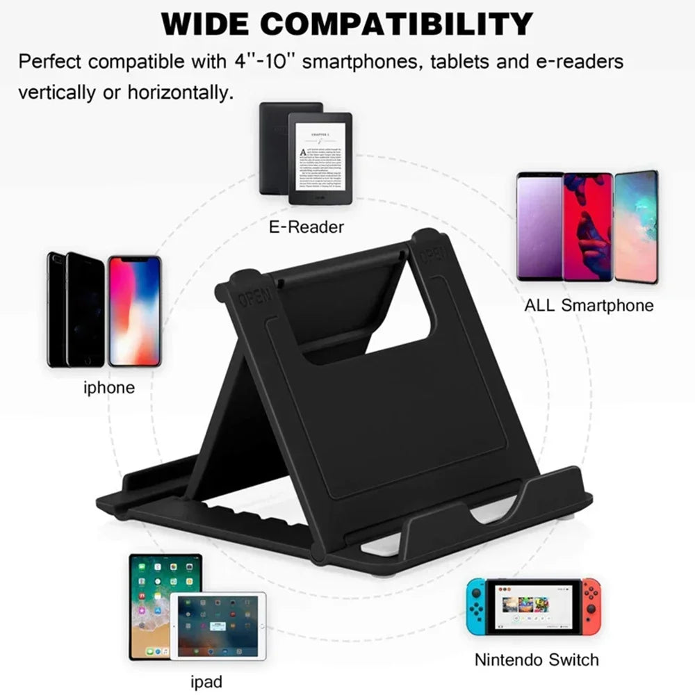 Adjustable Foldable Phone & Tablet Stand Desk Organizer