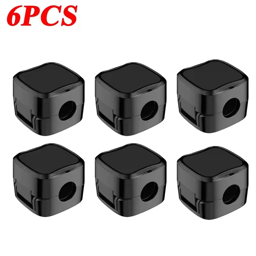 Magnetic Cable Organizer 6 PC Adhesive Cord Clips for Desk & Home Office