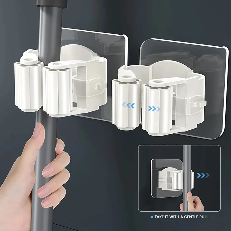 Multi-Purpose Adhesive Holder No-Drill Hook Rack for Kitchen & Bathroom