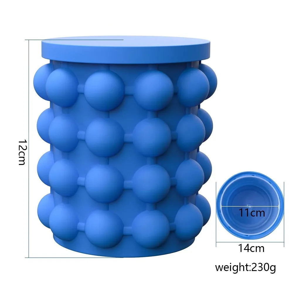 2-in-1 Silicone Ice Bucket & Ice Cube Mold Portable Drink Maker