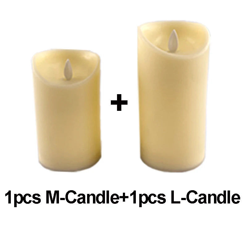 Flameless Moving Wick LED Candles Kid and Pet Safe Dancing Flame Electric Candles for Home Wedding Halloween Decor