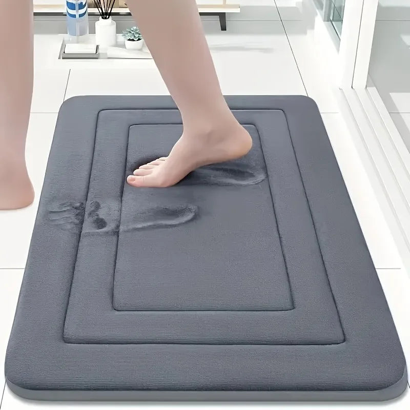 Absorbent Non-Slip Bath Mat Soft Comfort Standing Pad for Bathroom, Bedroom & Living Room