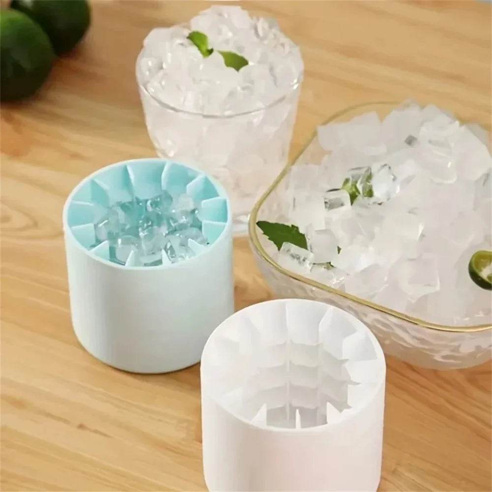Silicone Ice Cylinder Mold – Twist & Release Ice Cube Maker