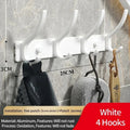 Foldable Wall Hook Rack 6 Hook Coat & Towel Hanger for Bathroom or Kitchen