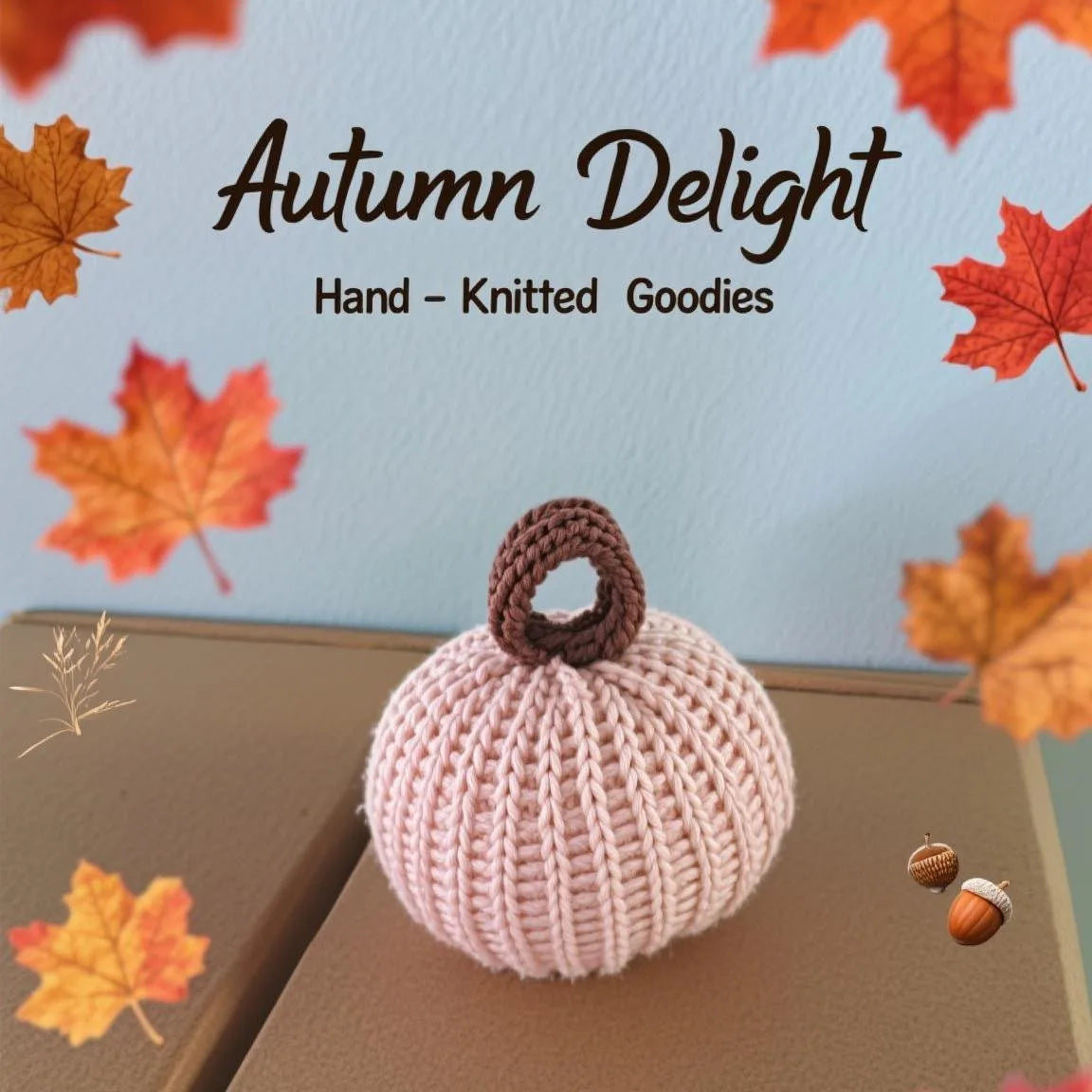 Crochet Pumpkin Ornaments Set Handmade Knitted Fall Pumpkin Decor for Halloween Thanksgiving Table Centerpiece Home Decoration
