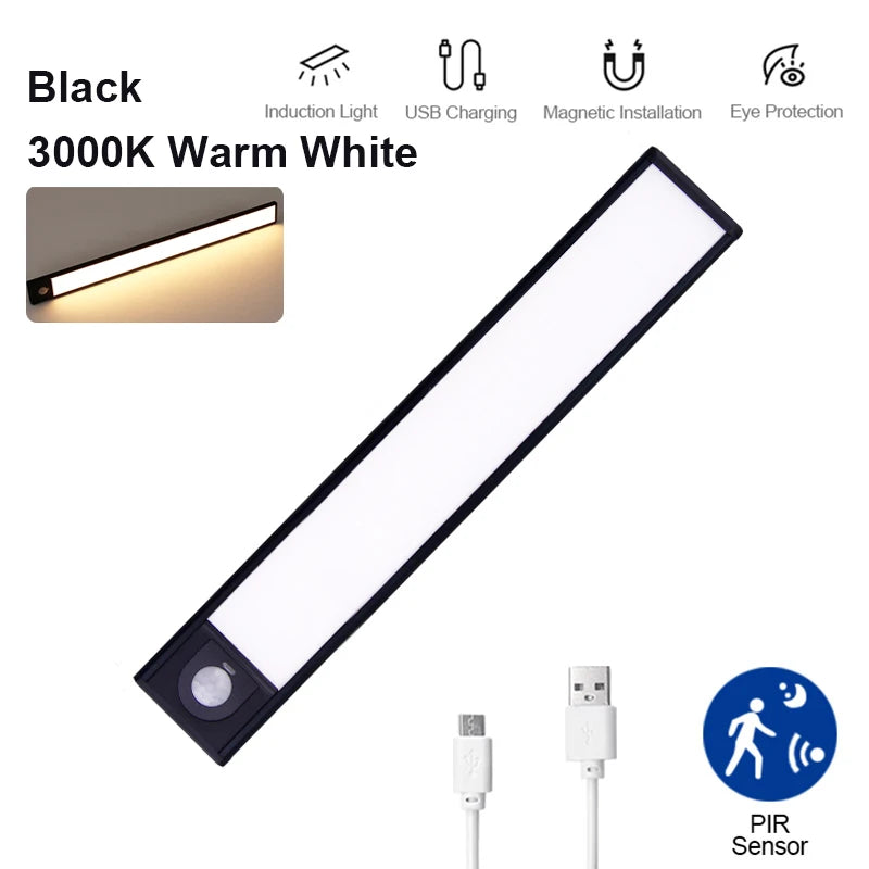 Glow Strip Closet Light Rechargeable Motion Sensor LED, 3 Colors